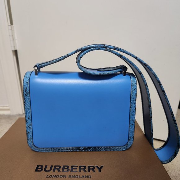 BURBERRY Bright Sky Blue Crosbody Bag - Picture 15 of 16